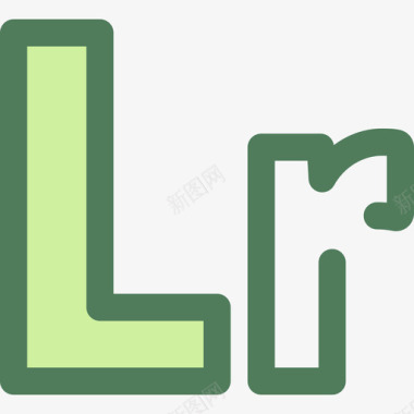 采用Lightroomsoon4绿色图标图标