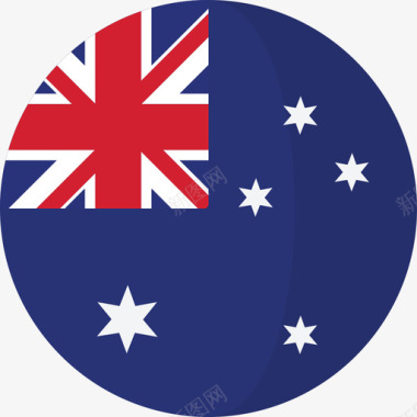 澳大利亚国旗3圆圈平图标图标