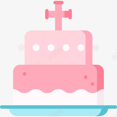 蛋糕第一圣餐3平的图标图标
