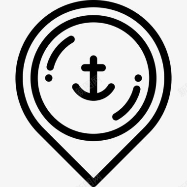 占位符航海水手2线性图标图标