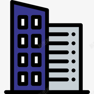 办公室商务50线性颜色图标图标