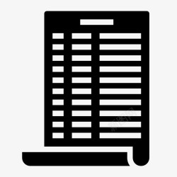 清单报表报表银行证书图标高清图片