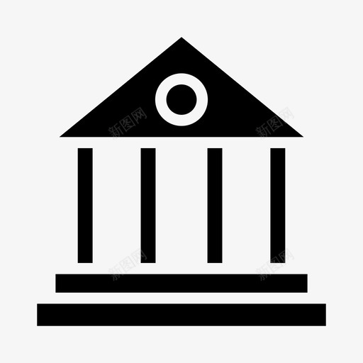 银行金融和银行图标svg_新图网 https://ixintu.com 金融和银行 银行