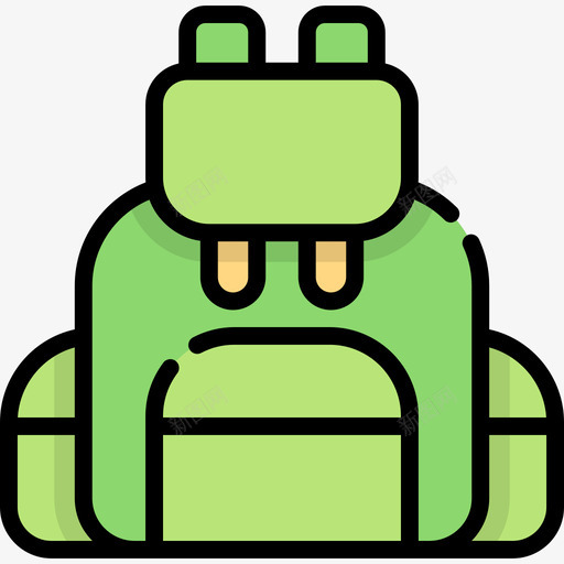 背包野营21线性颜色图标svg_新图网 https://ixintu.com 线性颜色 背包 野营21