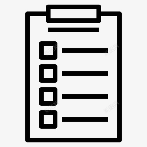 报告清单任务图标svg_新图网 https://ixintu.com 任务 报告 教育 清单