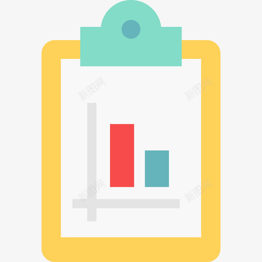 剪贴板营销9平面图标svg_新图网 https://ixintu.com 剪贴板 平面 营销9