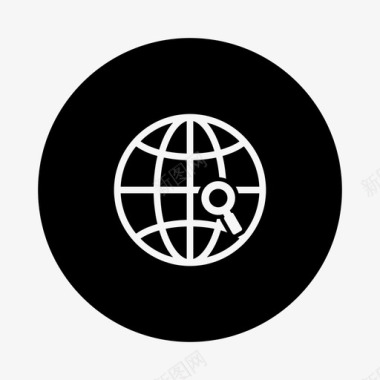 全球搜索全球研究图标图标