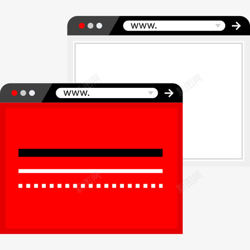 浏览器互联网安全4平面图标svg_新图网 https://ixintu.com 互联网安全4 平面 浏览器