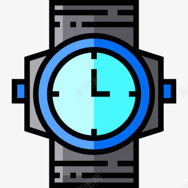 手表航海水手3线性颜色图标图标