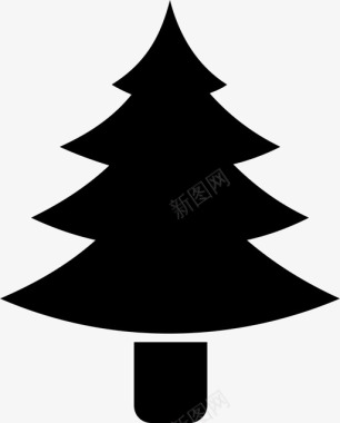 圣诞节圣诞树假日图标图标