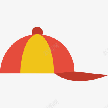 棒球帽运动型48扁平图标图标