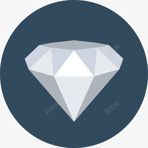 钻石项目管理2圆形图标svg_新图网 https://ixintu.com 圆形 钻石 项目管理2