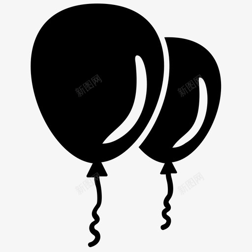 生日气球气体气球派对气球图标svg_新图网 https://ixintu.com 乳胶气球 周年纪念气球 墨西哥派对元素雕文图标 气体气球 派对气球 生日气球