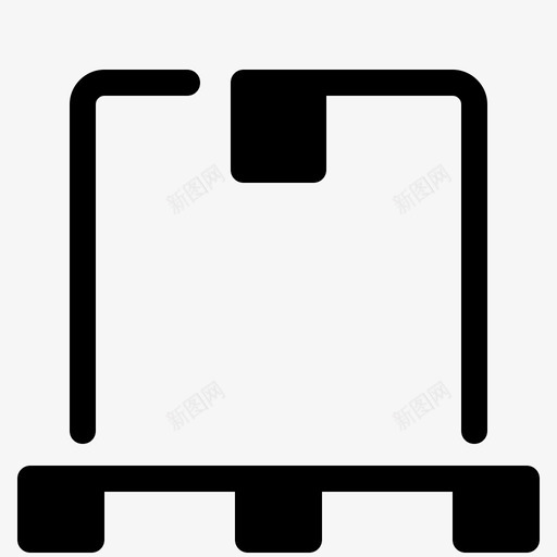 托盘箱子交货图标svg_新图网 https://ixintu.com 交货 包装 包裹 托盘 箱子 配送物流