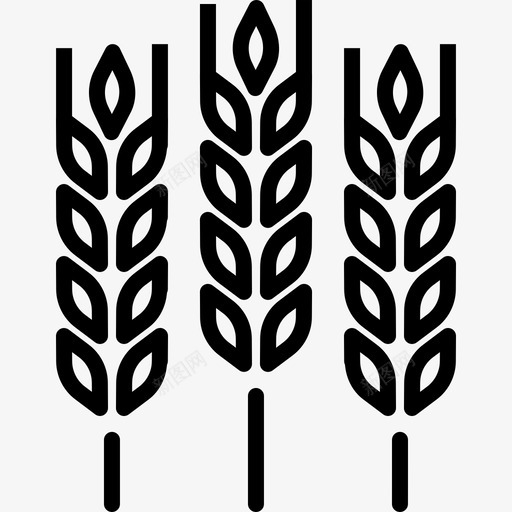 小麦作物面筋图标svg_新图网 https://ixintu.com 作物 季节 小麦 收获 谷物 面筋
