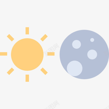 日食65号天气平坦图标图标
