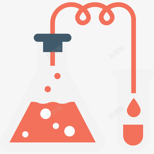 烧瓶科学技术3扁平图标svg_新图网 https://ixintu.com 扁平 烧瓶 科学技术3