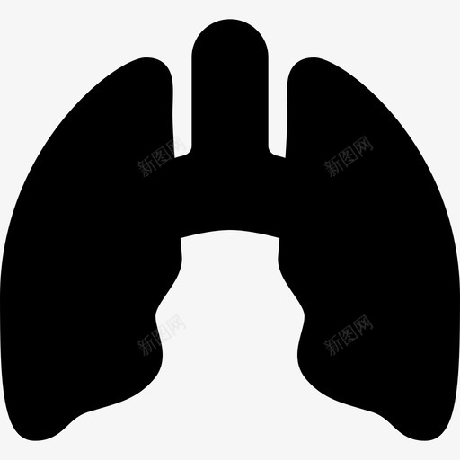 肺医疗保健3填充图标svg_新图网 https://ixintu.com 医疗保健3 填充 肺