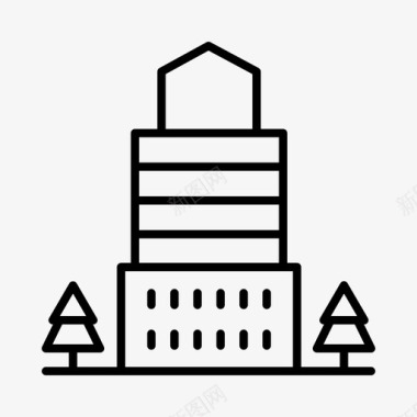 建筑物加拿大城市图标图标