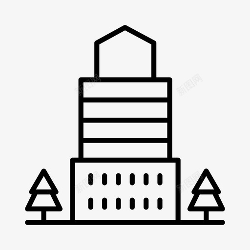 建筑物加拿大城市图标svg_新图网 https://ixintu.com 加拿大 城市 城镇 建筑物