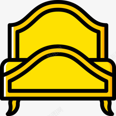 床5户黄色图标图标