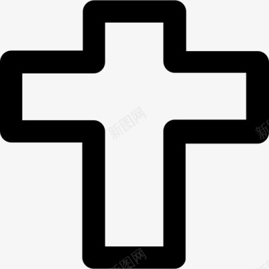 十字架圣诞42粗体圆形图标图标