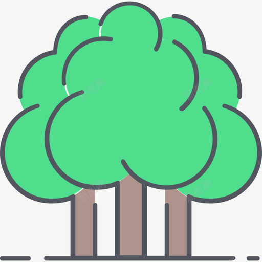 森林自然4色彩图标svg_新图网 https://ixintu.com 森林 自然4 色彩