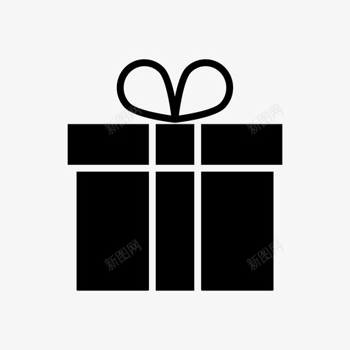 礼品盒送货免费图标svg_新图网 https://ixintu.com 免费 发货 报价 电子商务黑填充 礼品盒 礼物 送货