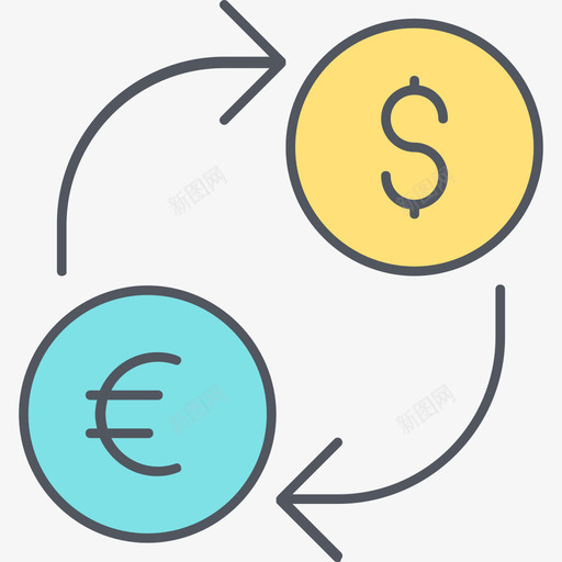 交易所金融13彩色图标svg_新图网 https://ixintu.com 交易所 彩色 金融13