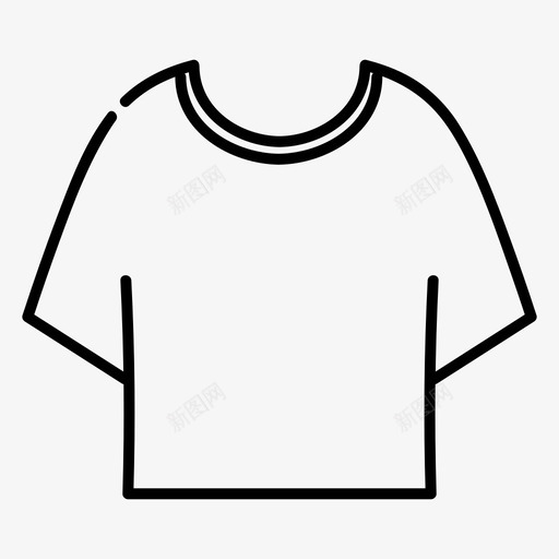 衬衫布衣服图标svg_新图网 https://ixintu.com 布 时装 衣服 衬衫