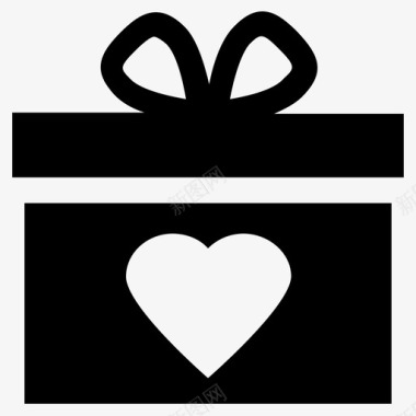 礼品盒装饰盒包装图标图标
