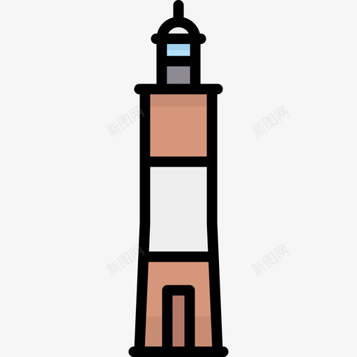 阿根廷灯塔3线性颜色图标svg_新图网 https://ixintu.com 灯塔3 线性颜色 阿根廷
