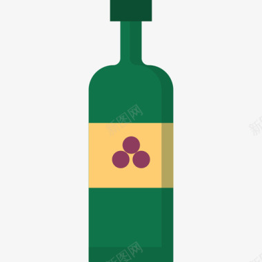 葡萄酒野餐7平淡图标图标