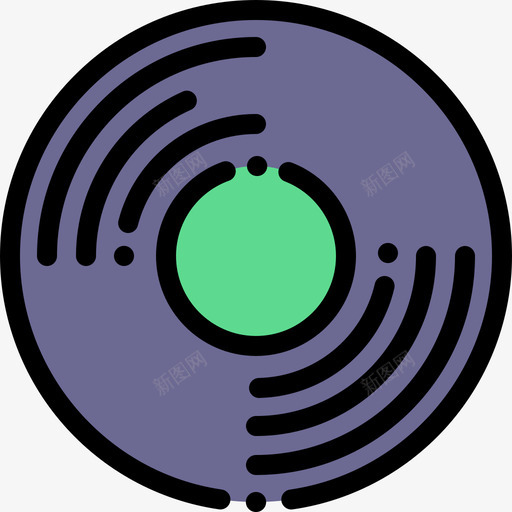 光碟摇滚乐4线性颜色图标svg_新图网 https://ixintu.com 光碟 摇滚乐4 线性颜色