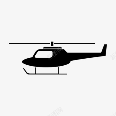 直升机航空飞行图标图标