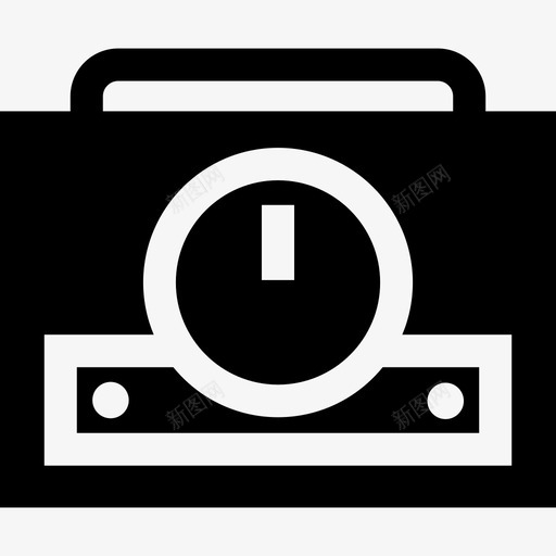 收音机复古电子填充图标svg_新图网 https://ixintu.com 填充 复古电子 收音机