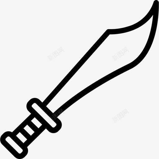 剑武器2直线型图标svg_新图网 https://ixintu.com 剑 武器2 直线型