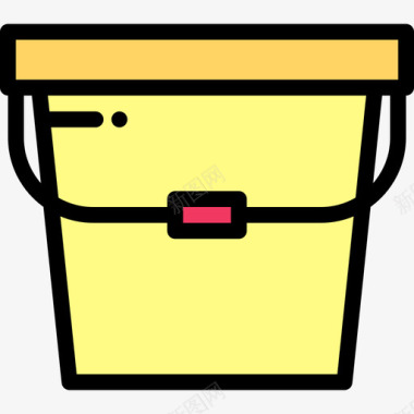 水桶洗衣房5原色图标图标