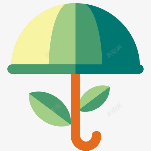 世界环境日雨伞图标svg_新图网 https://ixintu.com 世界环境日雨伞