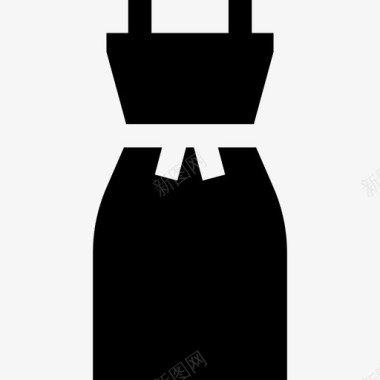 连衣裙服装款式6填充图标图标