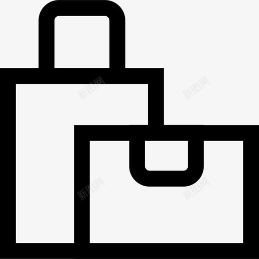 购物袋购物36线性图标svg_新图网 https://ixintu.com 线性 购物36 购物袋