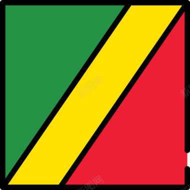 刚果共和国国旗收藏3广场图标图标