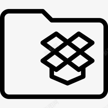 Dropbox文件夹17线性图标图标