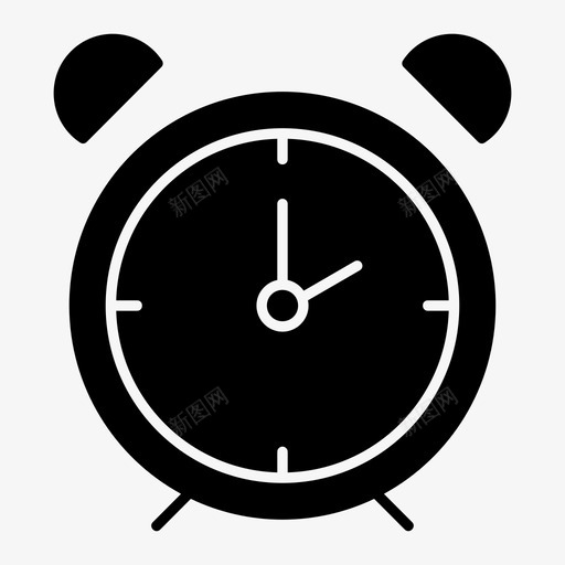 闹钟时间两点钟图标svg_新图网 https://ixintu.com 两点钟 手表 时间 闹钟