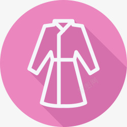 时尚家居服家居服服装和时尚配饰扁平扁平圆形图标高清图片