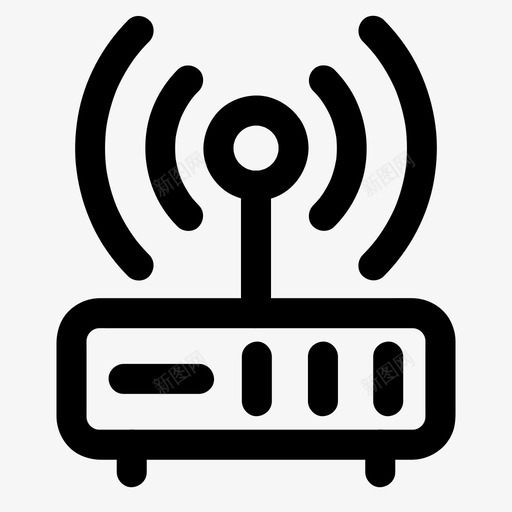 路由器互联网信号图标svg_新图网 https://ixintu.com wifi 互联网 信号 所有尺寸的基本图标 无线 路由器