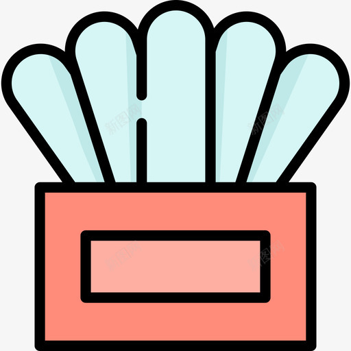 餐巾厨师工具和设备2线性颜色图标svg_新图网 https://ixintu.com 厨师工具和设备2 线性颜色 餐巾