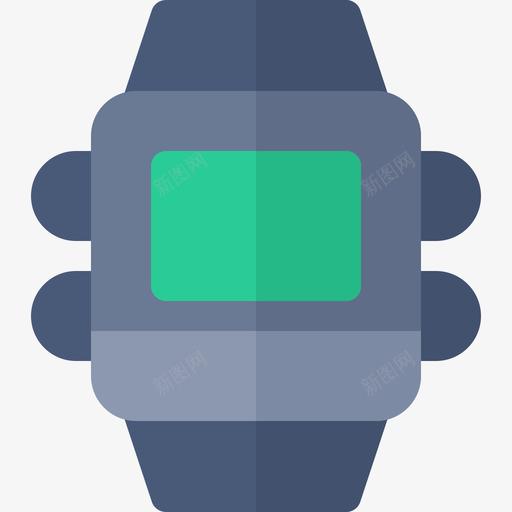手表复古电子3扁平图标svg_新图网 https://ixintu.com 复古电子3 扁平 手表
