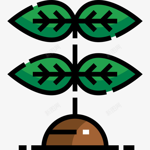 植物园艺10线性颜色图标svg_新图网 https://ixintu.com 园艺10 植物 线性颜色