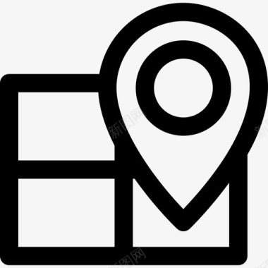 地图搜索引擎优化和在线营销10线性图标图标